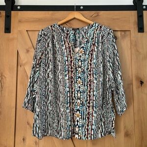 NYDJ Perfect Blouse Tunic Top Size 3X